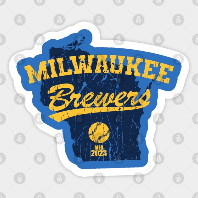 Milwaukee, Wisconsin - The Brew Crew - 2023 Sticker by Nagorniak